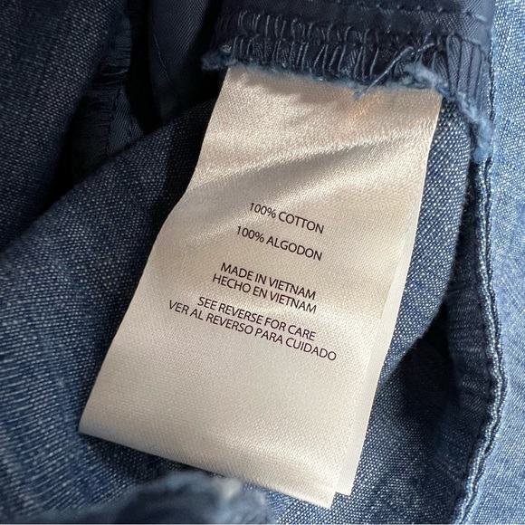 NWT Isaac Mizrahi New York Tailored Short Indigo Chambray Size 14 - Picture 9 of 9